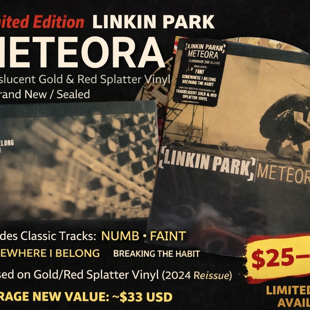 Meteora Limited Edition Vinyl - Gold & Red